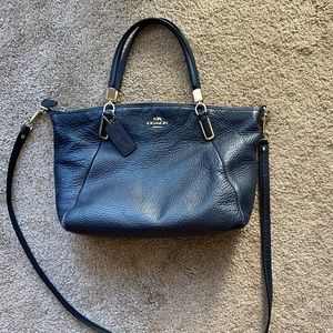 Coach purse pebble leather